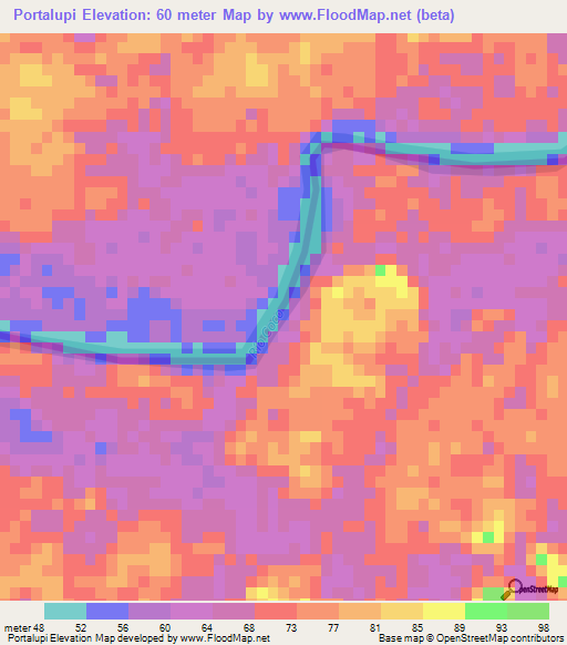 Portalupi,Nicaragua Elevation Map