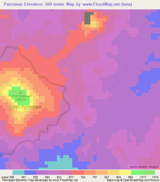 Pancasan,Nicaragua Elevation Map