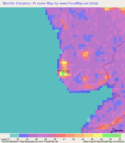 Morrillo,Nicaragua Elevation Map