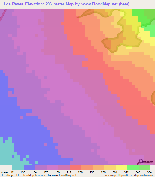 Los Reyes,Nicaragua Elevation Map