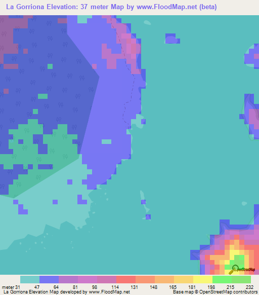 La Gorriona,Nicaragua Elevation Map