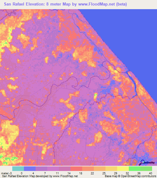 San Rafael,Costa Rica Elevation Map
