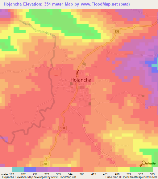 Hojancha,Costa Rica Elevation Map