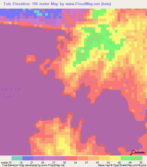 Tule,Venezuela Elevation Map
