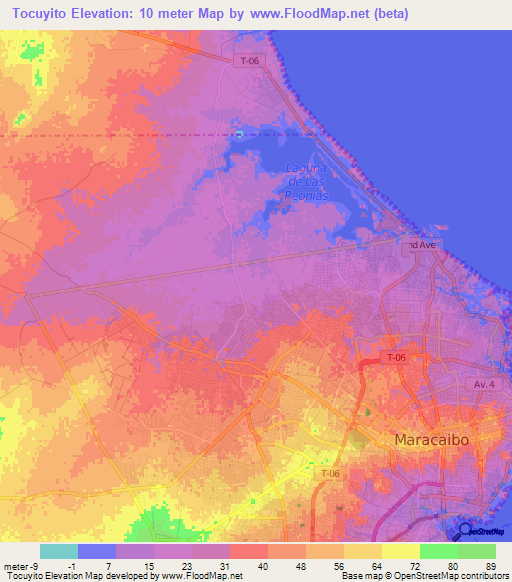 Tocuyito,Venezuela Elevation Map