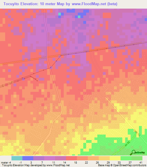 Tocuyito,Venezuela Elevation Map
