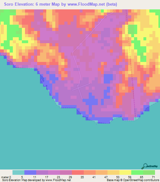 Soro,Venezuela Elevation Map