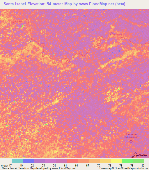 Santa Isabel,Venezuela Elevation Map