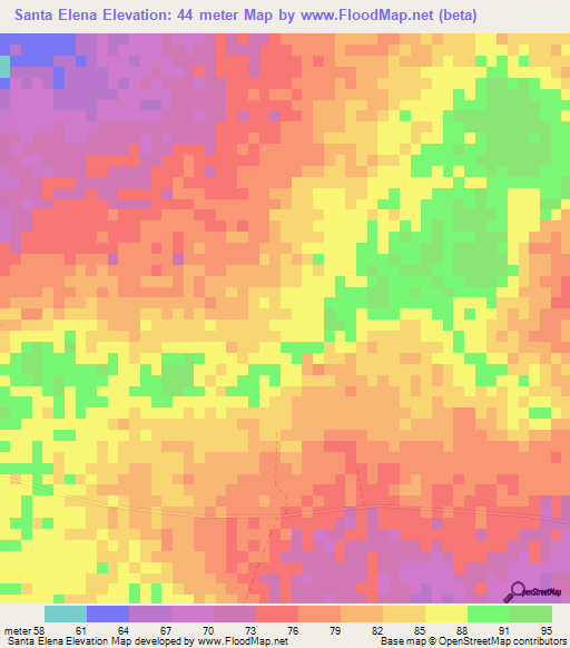 Santa Elena,Venezuela Elevation Map