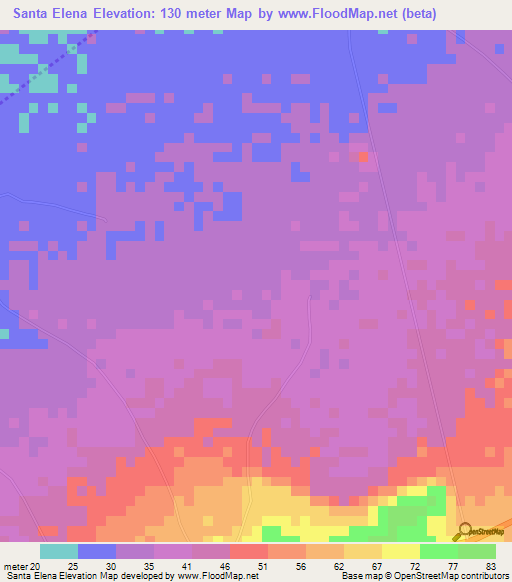 Santa Elena,Venezuela Elevation Map