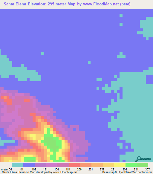 Santa Elena,Venezuela Elevation Map