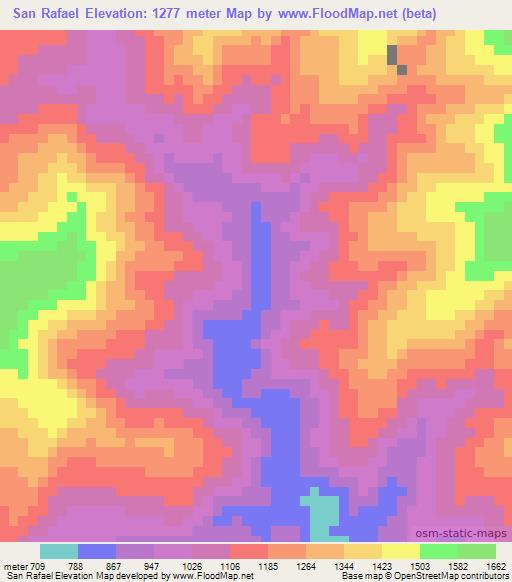San Rafael,Venezuela Elevation Map