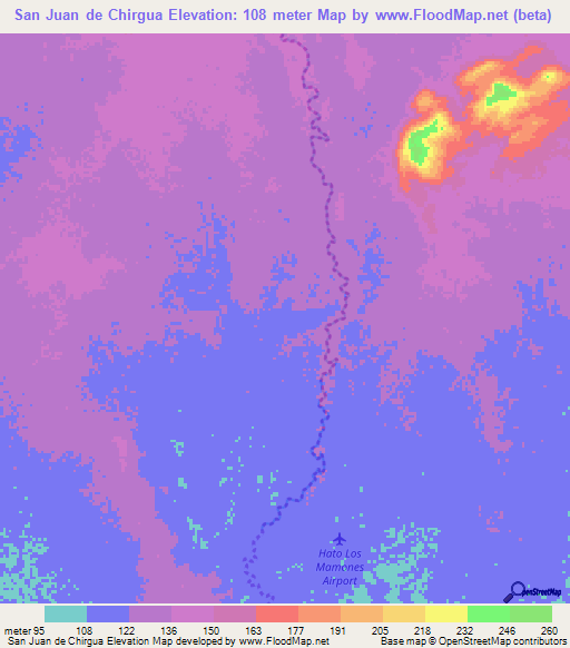 San Juan de Chirgua,Venezuela Elevation Map