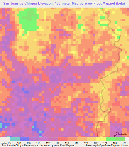 San Juan de Chirgua,Venezuela Elevation Map
