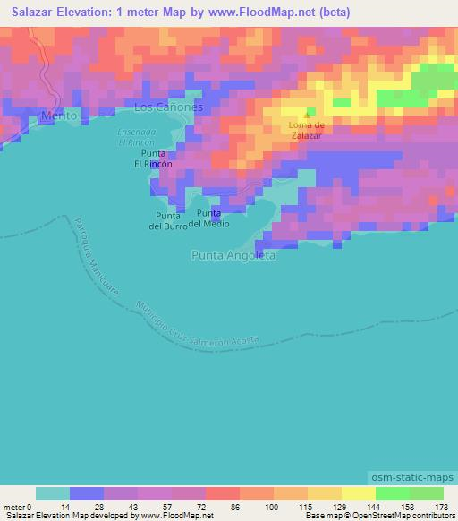 Salazar,Venezuela Elevation Map