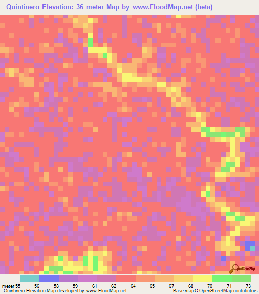 Quintinero,Venezuela Elevation Map