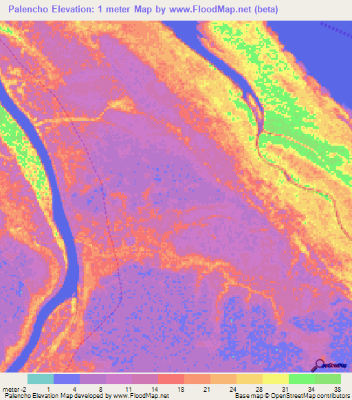 Palencho,Venezuela Elevation Map