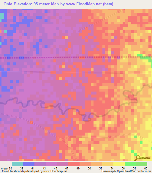 Onia,Venezuela Elevation Map