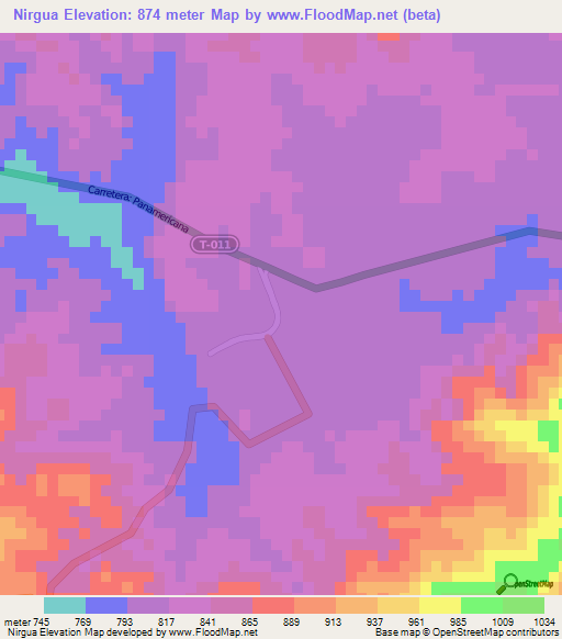 Nirgua,Venezuela Elevation Map