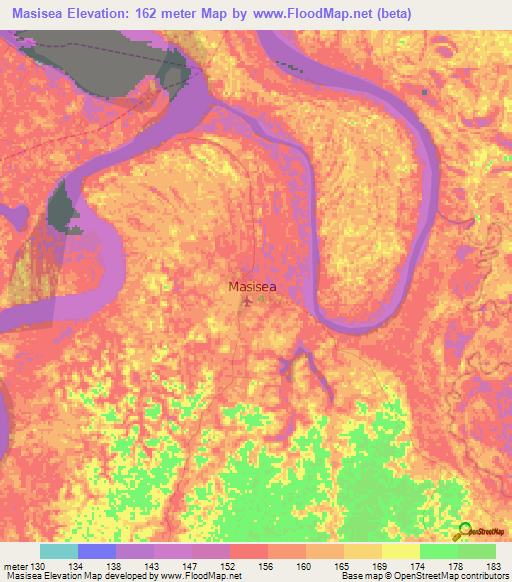 Masisea,Peru Elevation Map