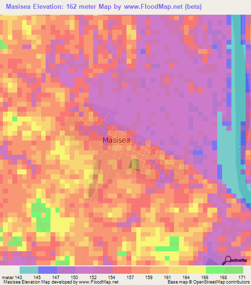 Masisea,Peru Elevation Map