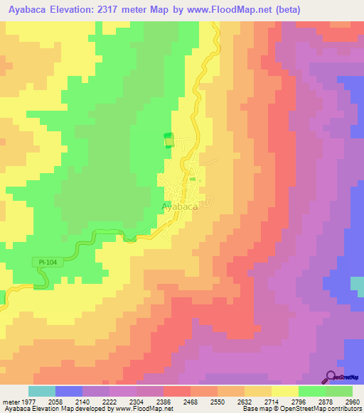 Ayabaca,Peru Elevation Map