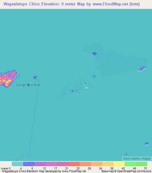 Wagsalatupo Chico,Panama Elevation Map