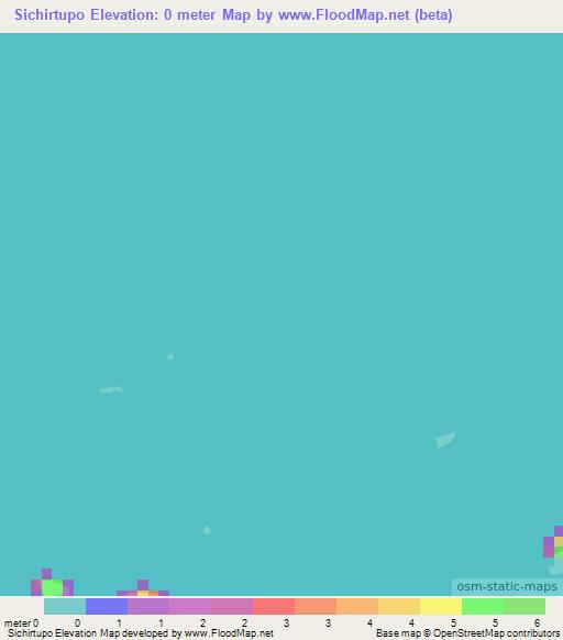 Sichirtupo,Panama Elevation Map
