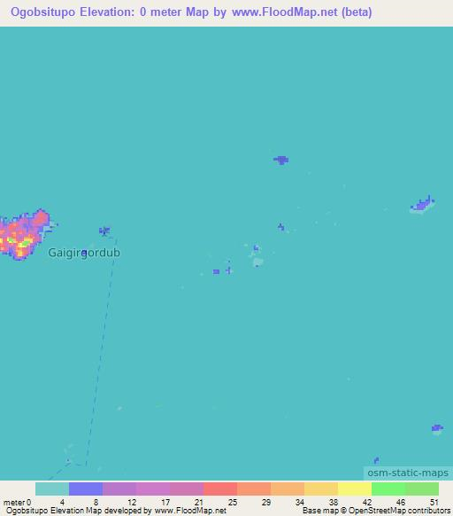 Ogobsitupo,Panama Elevation Map