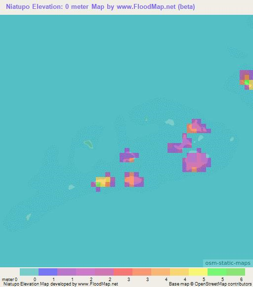 Niatupo,Panama Elevation Map