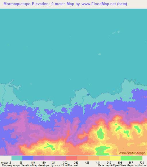 Mormaquetupo,Panama Elevation Map