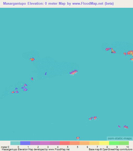 Masargantupo,Panama Elevation Map