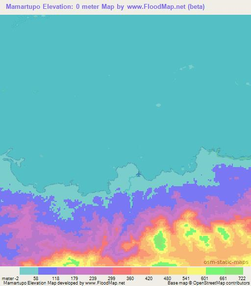 Mamartupo,Panama Elevation Map