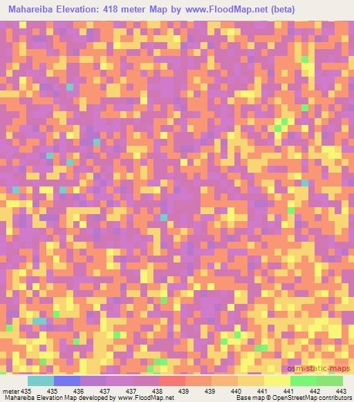 Mahareiba,Sudan Elevation Map
