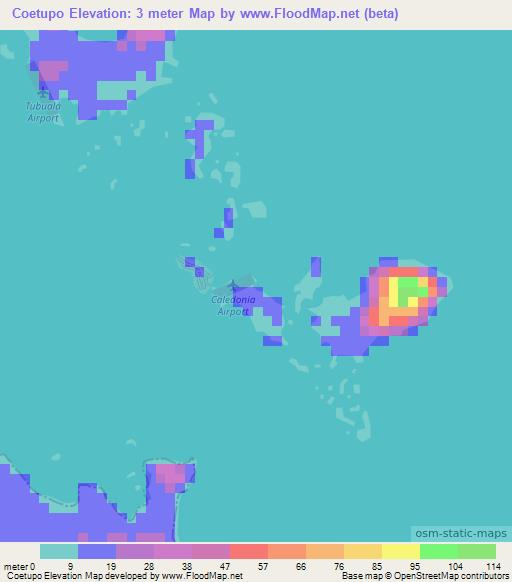 Coetupo,Panama Elevation Map