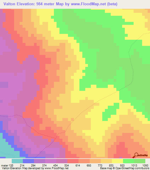 Valton,Haiti Elevation Map