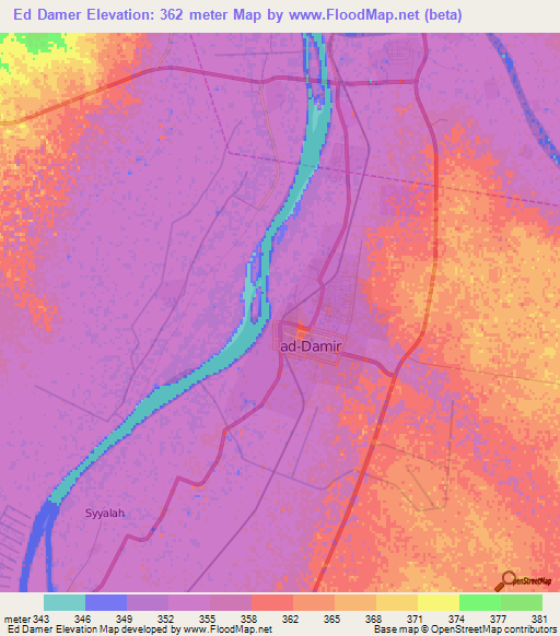 Ed Damer,Sudan Elevation Map