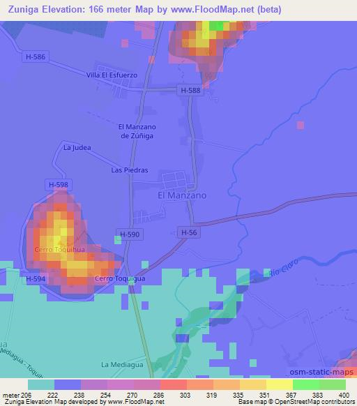 Zuniga,Chile Elevation Map