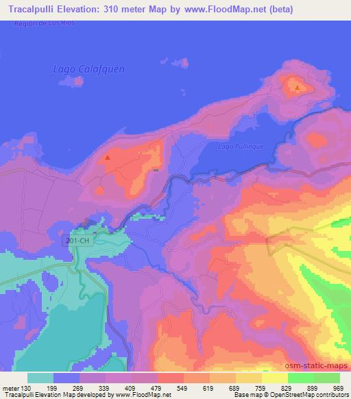 Tracalpulli,Chile Elevation Map