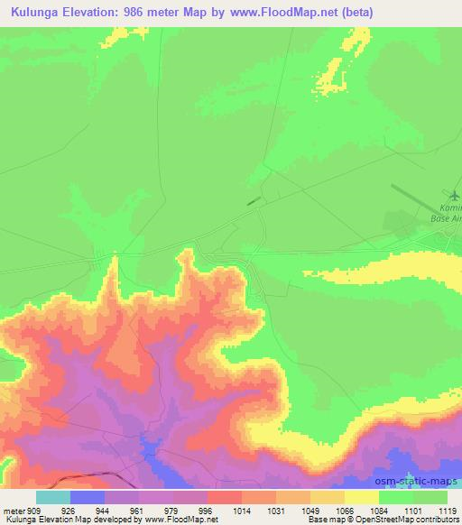 Kulunga,Congo (Kinshasa) Elevation Map