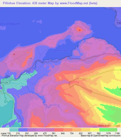 Pilinhue,Chile Elevation Map