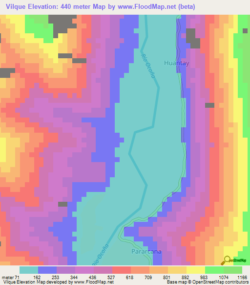Vilque,Peru Elevation Map