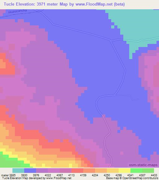 Tucle,Peru Elevation Map