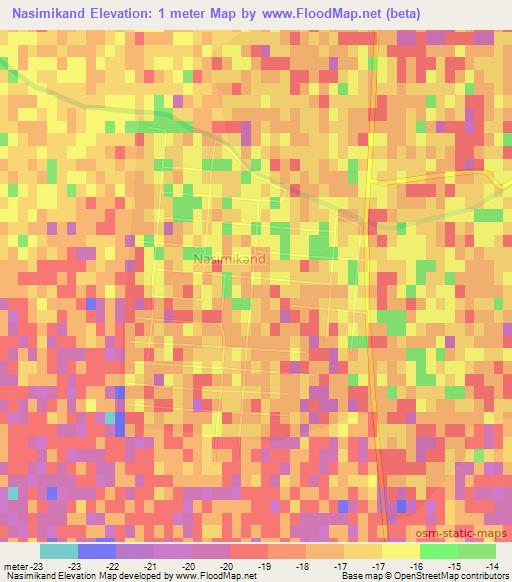 Nasimikand,Azerbaijan Elevation Map