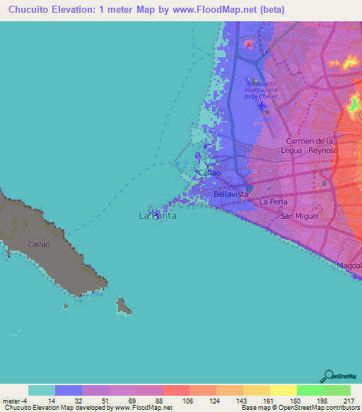 Chucuito,Peru Elevation Map