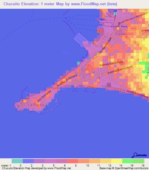 Chucuito,Peru Elevation Map