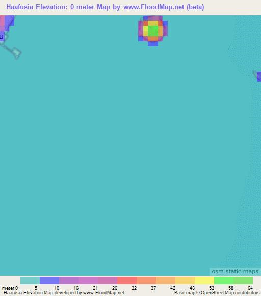 Haafusia,Wallis and Futuna Elevation Map