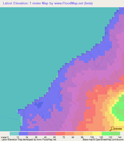 Lalovi,Samoa Elevation Map