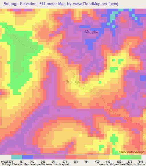 Bulungu,Congo (Kinshasa) Elevation Map