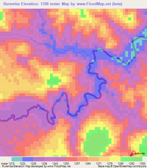 Ruremba,Burundi Elevation Map